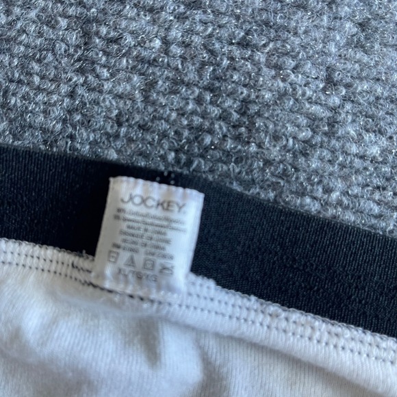 Jockey Mens White Boxer Briefs XL Cotton Blend Black Waistband 2 Pack - Picture 6 of 10